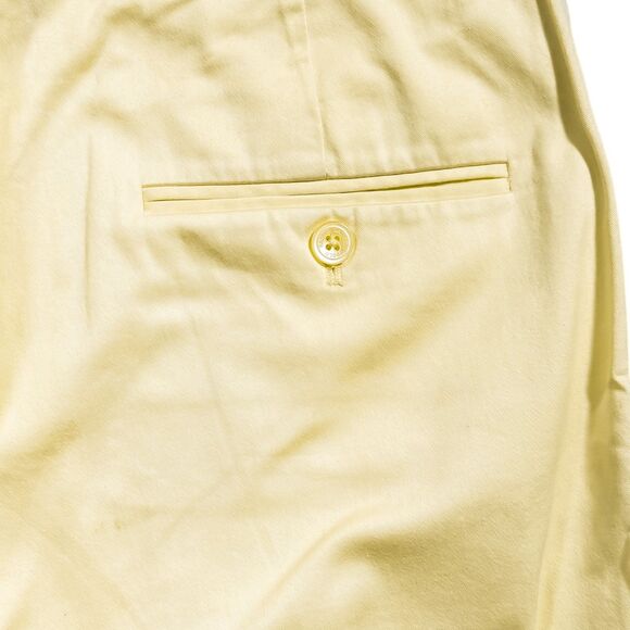 Ralph Lauren Golf Chino Pants Yellow Cotton Stretch Preppy Sporty Trousers 8 - Picture 9 of 9